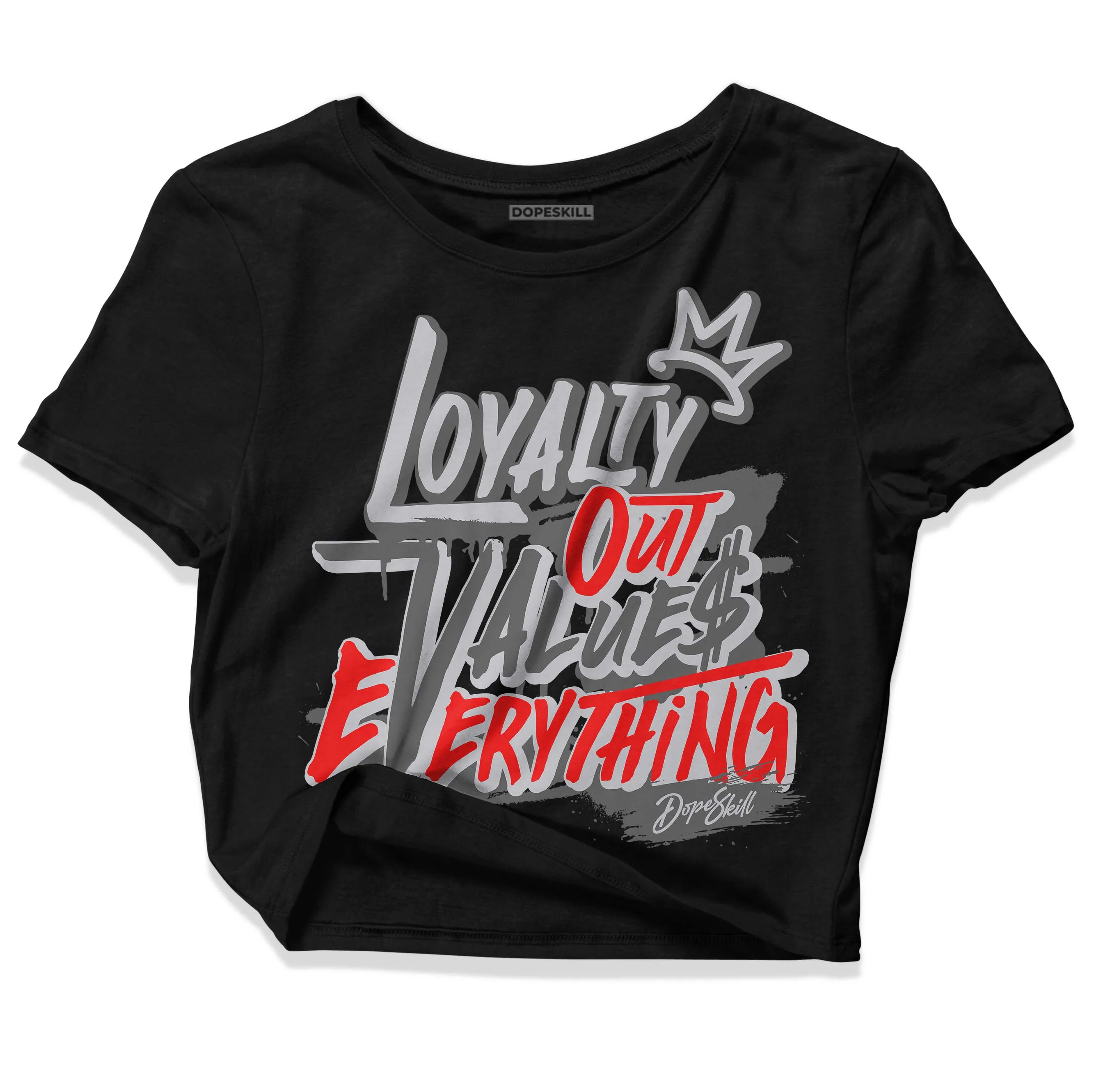 Grey Collection DopeSkill Women's Crop Top LOVE Graphic sold by DopeSkill product image thumbnail 2