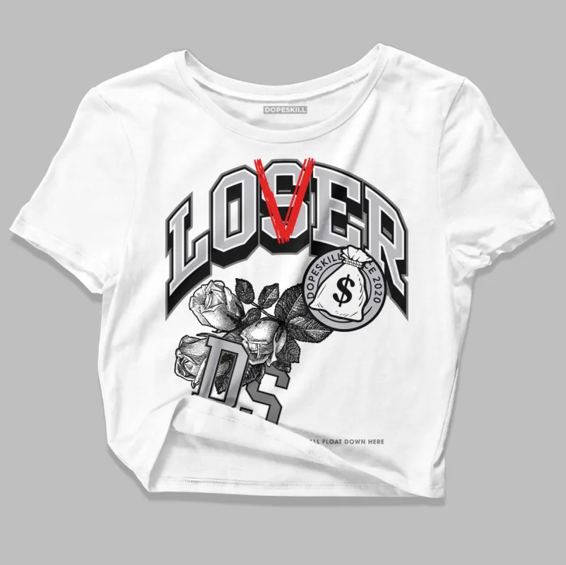 Grey Collection DopeSkill Women's Crop Top Loser Lover Graphic sold by DopeSkill