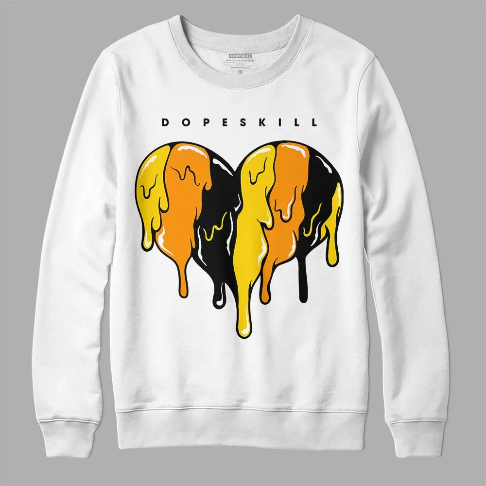 Yellow Ochre 6s DopeSkill Sweatshirt Slime Drip Heart Graphic sold by DopeSkill product image thumbnail 2