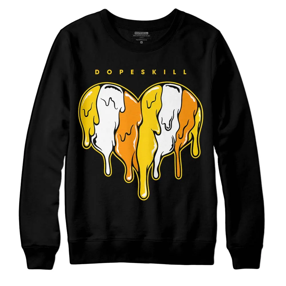 Yellow Ochre 6s DopeSkill Sweatshirt Slime Drip Heart Graphic sold by DopeSkill