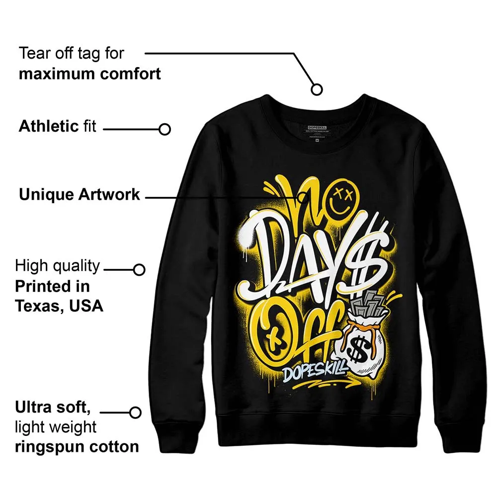 Yellow Ochre 6s DopeSkill Sweatshirt No Days Off Graphic sold by DopeSkill product image thumbnail 3