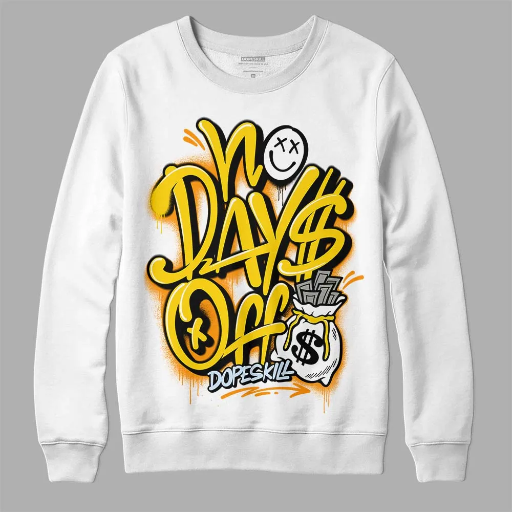 Yellow Ochre 6s DopeSkill Sweatshirt No Days Off Graphic sold by DopeSkill product image thumbnail 2