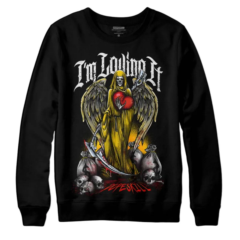 Yellow Ochre 6s DopeSkill Sweatshirt New I'm Loving It Graphic sold by DopeSkill