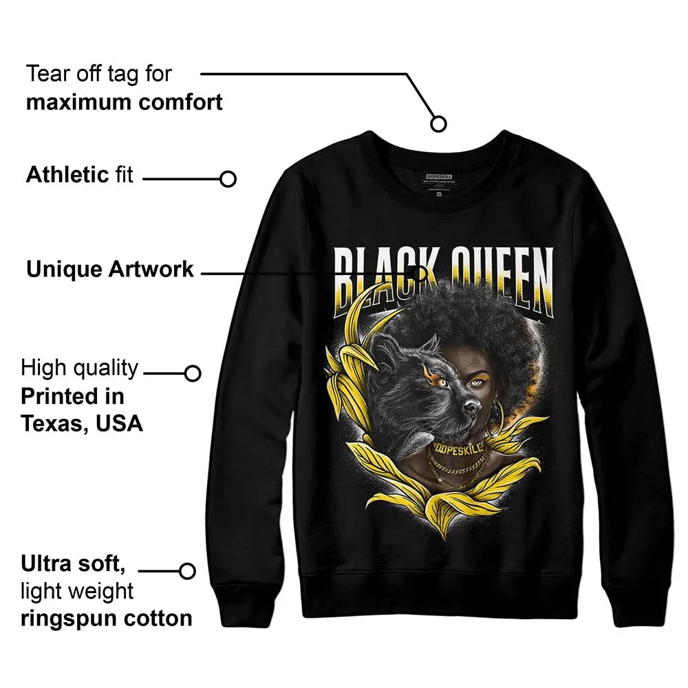 Yellow Ochre 6s DopeSkill Sweatshirt New Black Queen Graphic sold by DopeSkill product image thumbnail 3