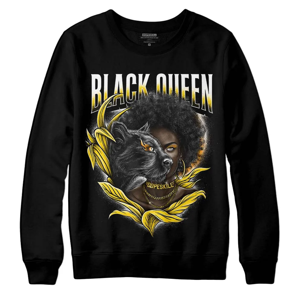 Yellow Ochre 6s DopeSkill Sweatshirt New Black Queen Graphic sold by DopeSkill