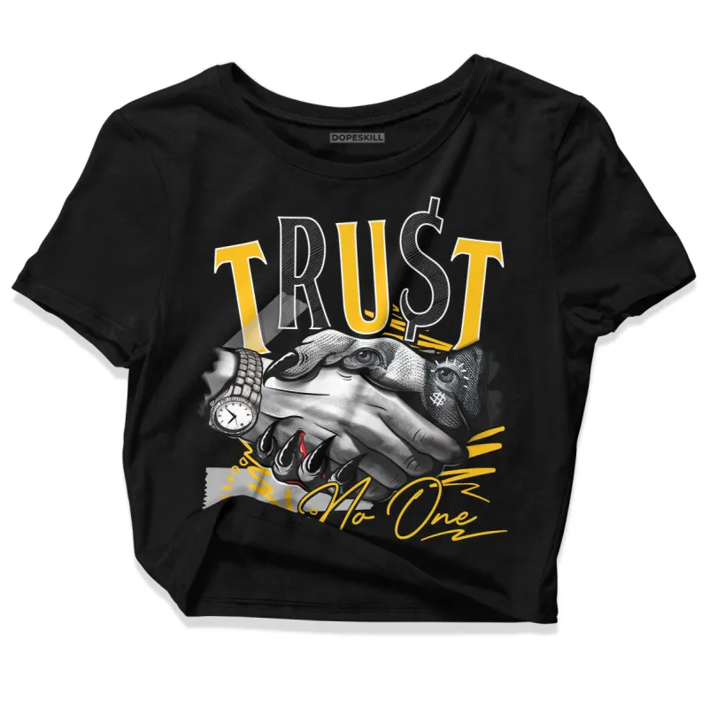 Yellow Collection DopeSkill Women's Crop Top Trust No One Graphic sold by DopeSkill