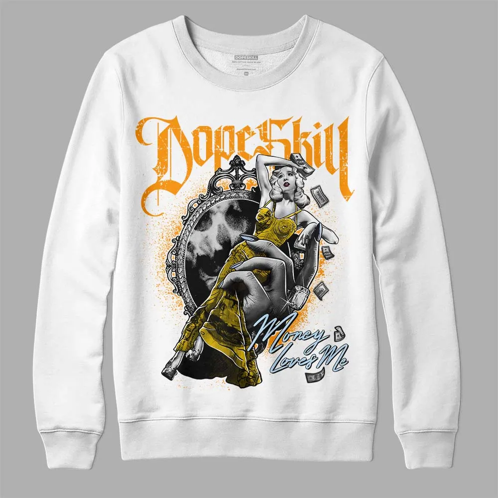 Yellow Ochre 6s DopeSkill Sweatshirt Money Loves Me Graphic sold by DopeSkill product image thumbnail 2