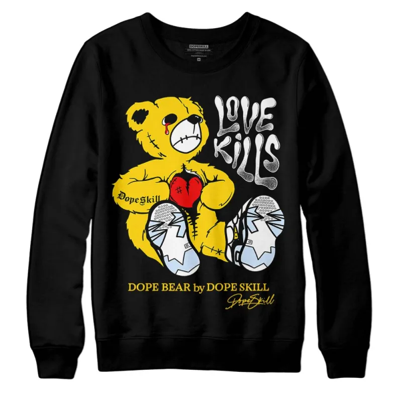 Yellow Ochre 6s DopeSkill Sweatshirt Love Kills Graphic sold by DopeSkill