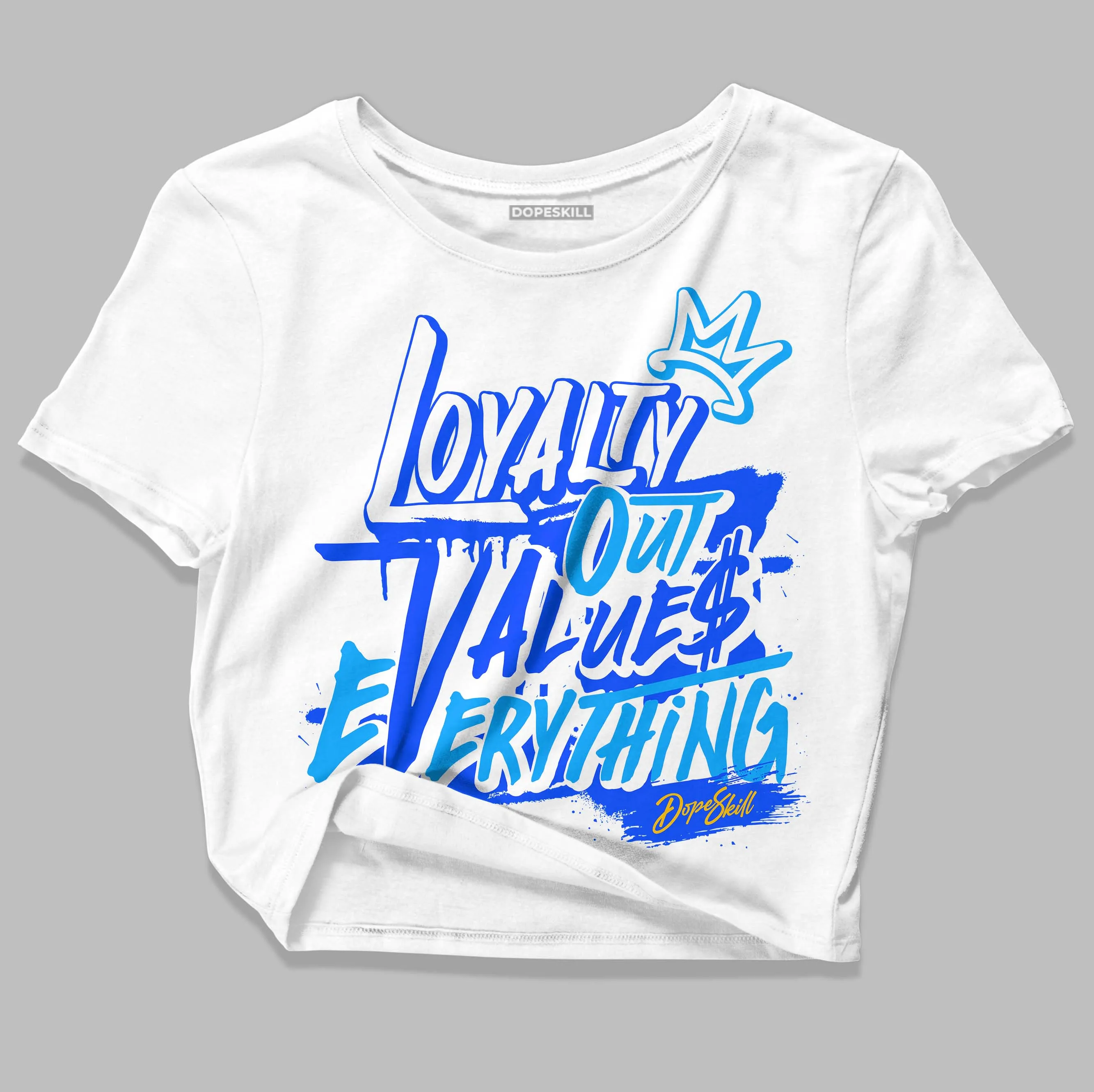 Royal Blue Collection DopeSkill Women's Crop Top LOVE Graphic sold by DopeSkill