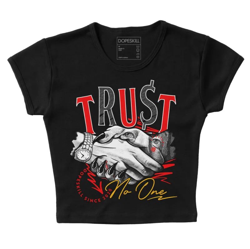 Red Collection DopeSkill Women's Crop Top Trust No One Graphic sold by DopeSkill