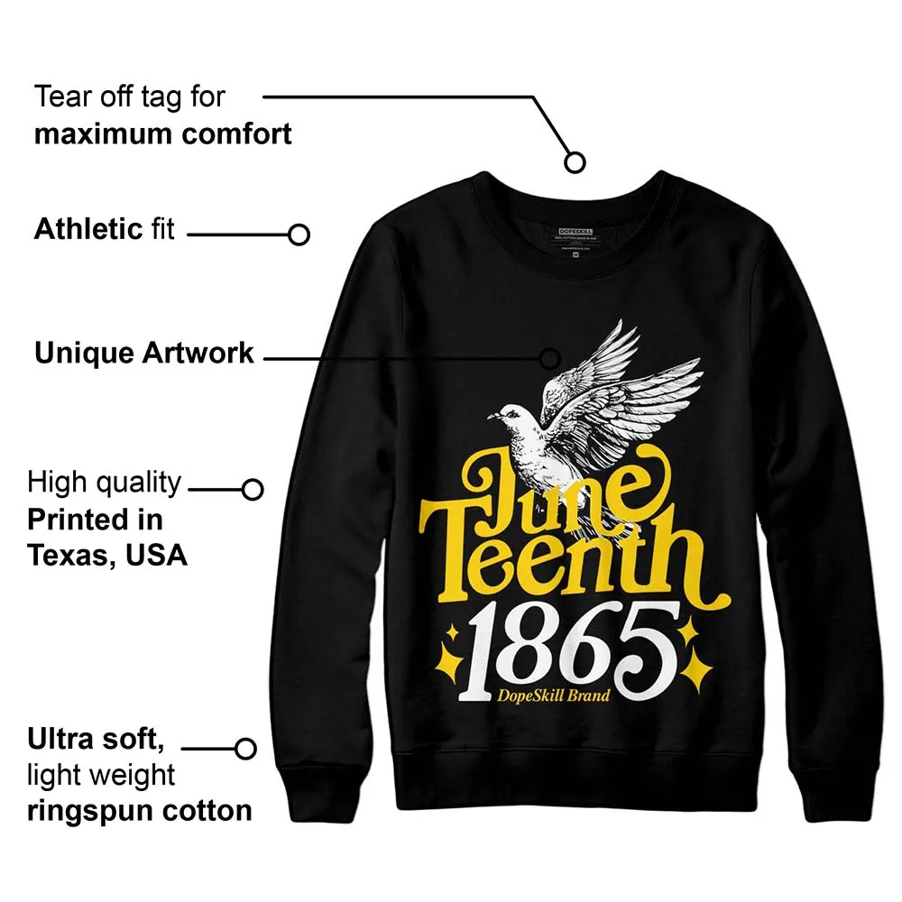 Yellow Ochre 6s DopeSkill Sweatshirt Juneteenth 1865 Graphic sold by DopeSkill product image thumbnail 3