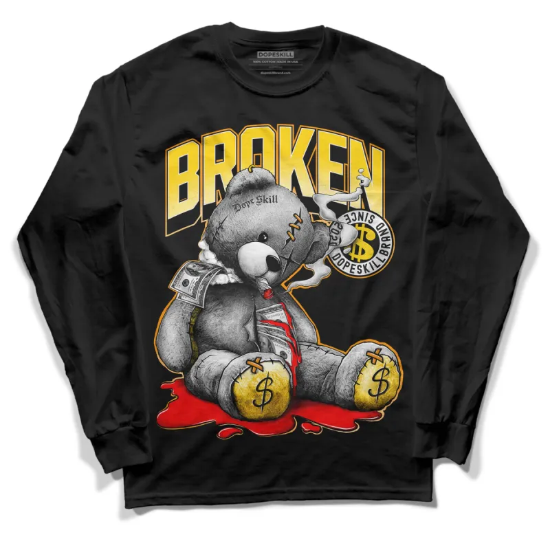 Yellow Ochre 6s DopeSkill Long Sleeve T-Shirt Sick Bear Graphic sold by DopeSkill