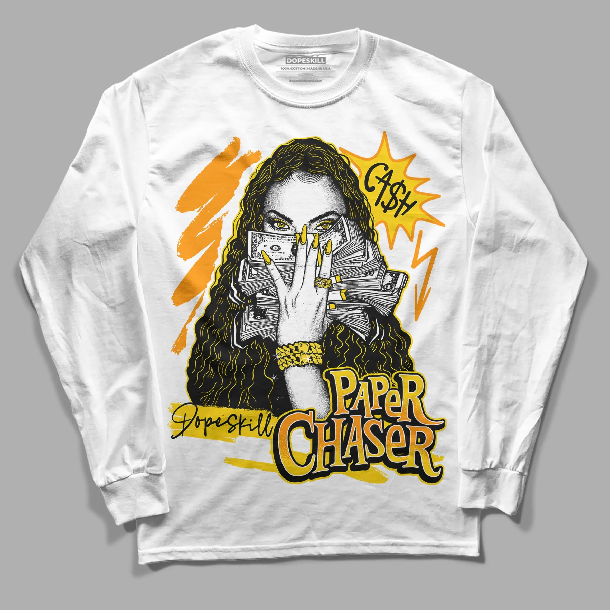 Yellow Ochre 6s DopeSkill Long Sleeve T-Shirt NPC Graphic sold by DopeSkill product image thumbnail 2