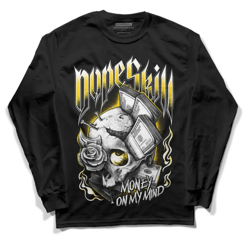Yellow Ochre 6s DopeSkill Long Sleeve T-Shirt Money On My Mind Graphic sold by DopeSkill