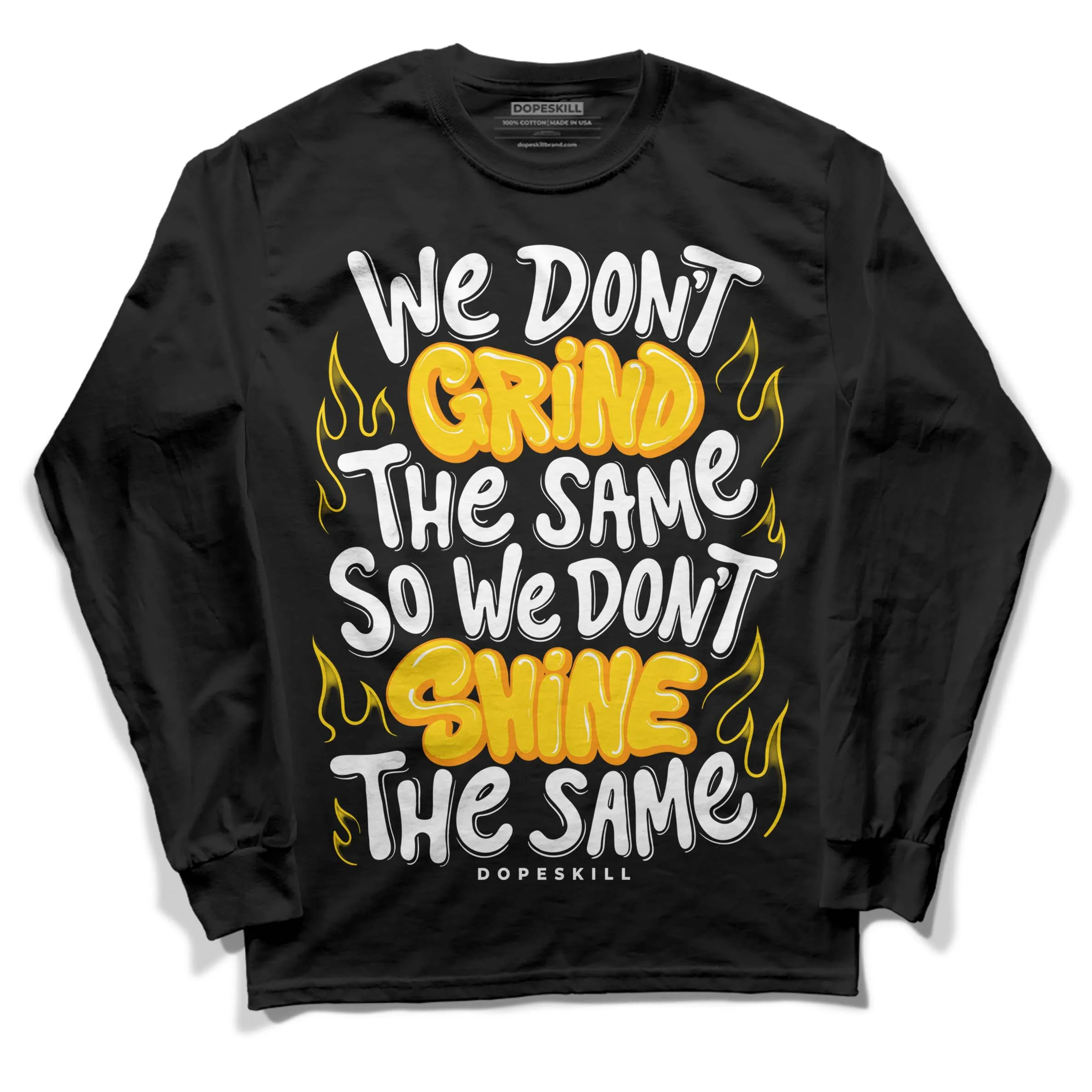 Yellow Ochre 6s DopeSkill Long Sleeve T-Shirt Grind Shine Graphic sold by DopeSkill