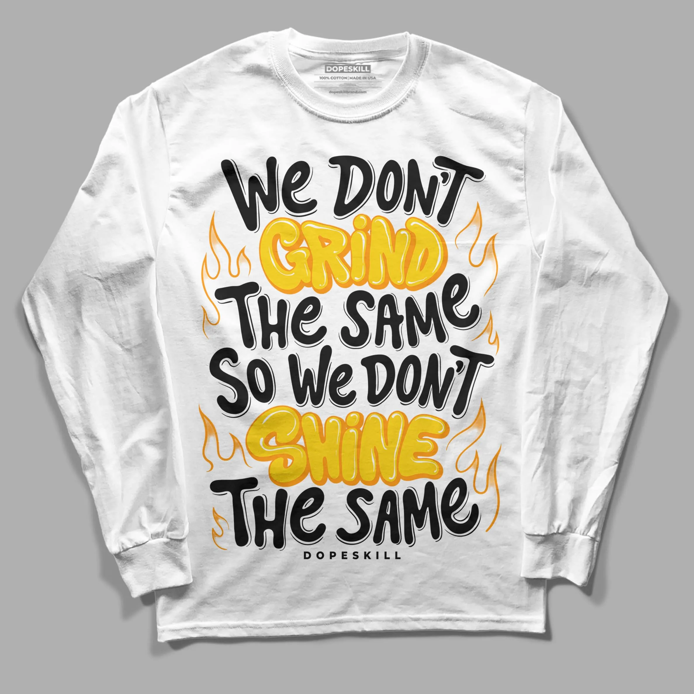 Yellow Ochre 6s DopeSkill Long Sleeve T-Shirt Grind Shine Graphic sold by DopeSkill product image thumbnail 2