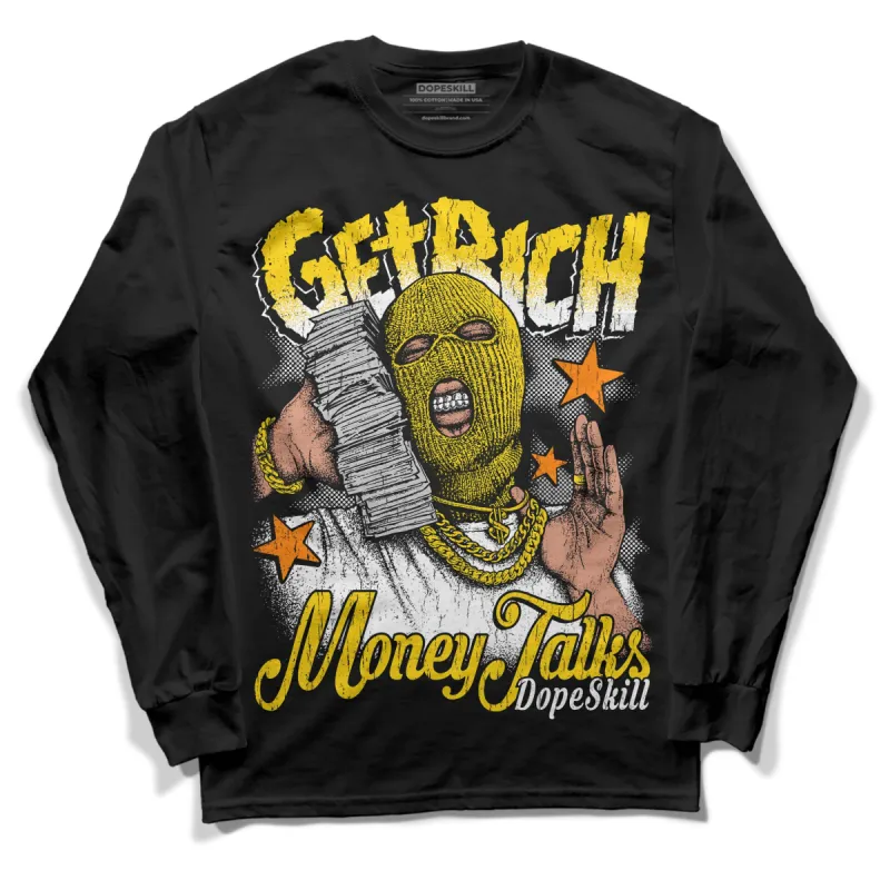 Yellow Ochre 6s DopeSkill Long Sleeve T-Shirt Get Rich Graphic sold by DopeSkill