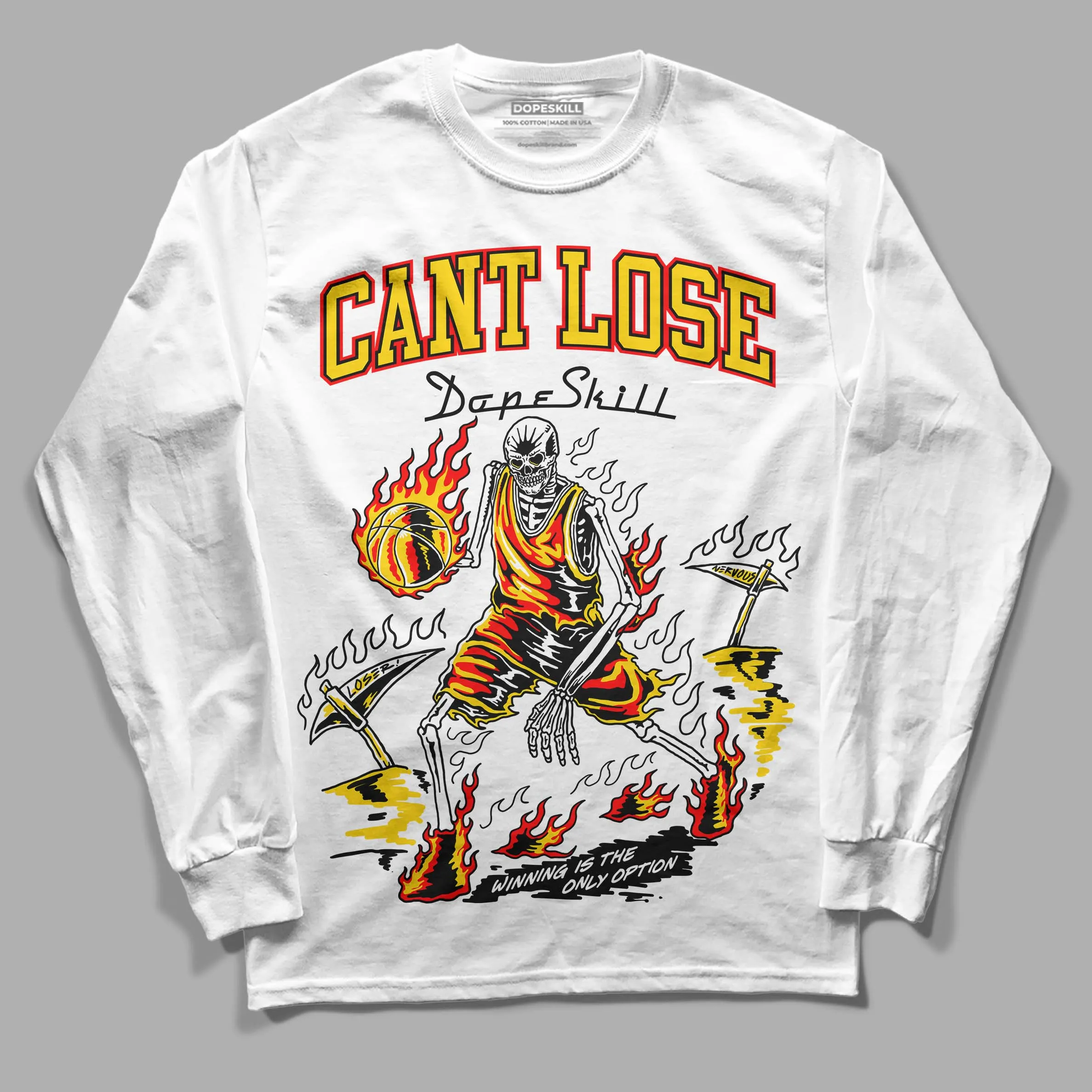 Yellow Ochre 6s DopeSkill Long Sleeve T-Shirt Cant Lose Graphic sold by DopeSkill product image thumbnail 2