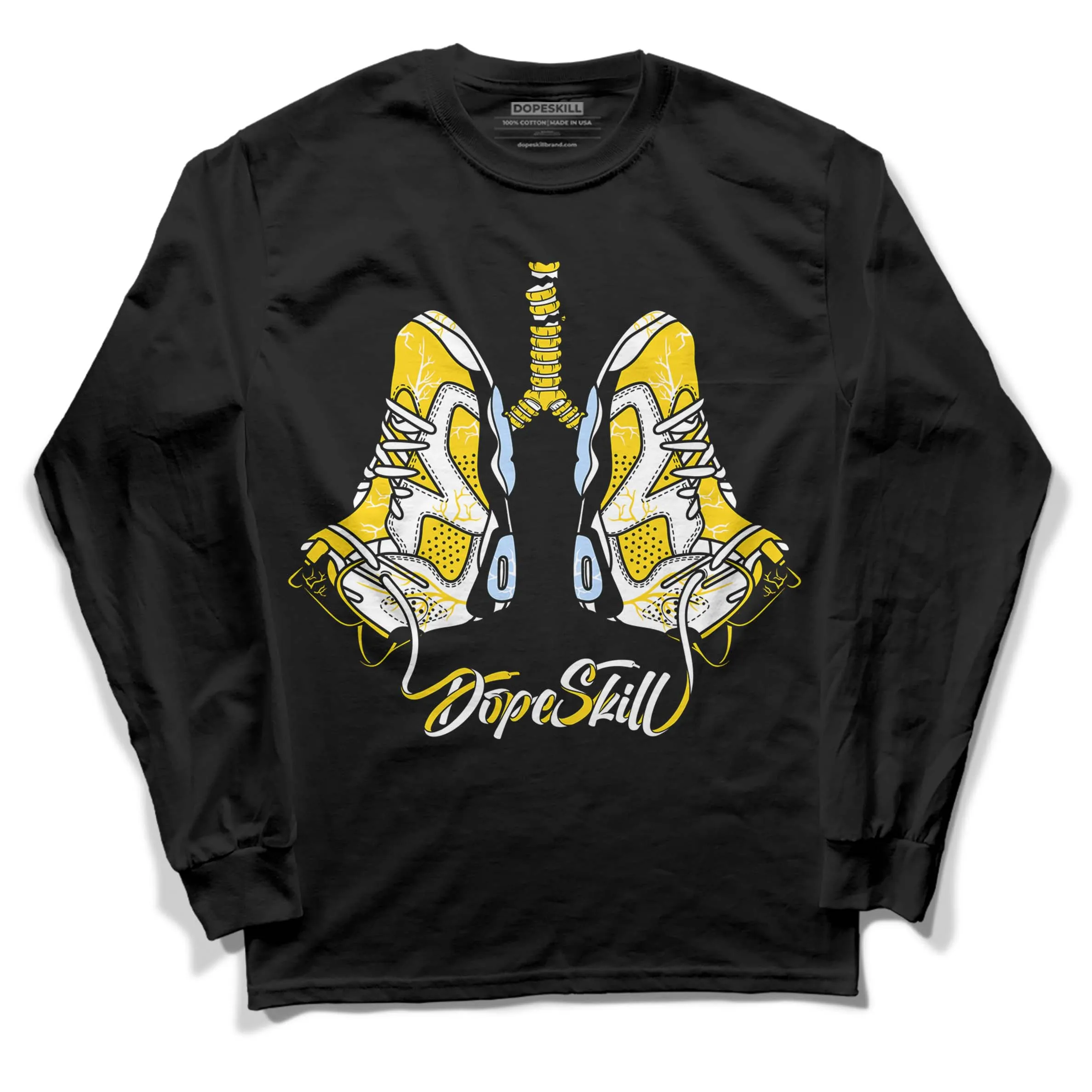 Yellow Ochre 6s DopeSkill Long Sleeve T-Shirt Breathe Graphic sold by DopeSkill