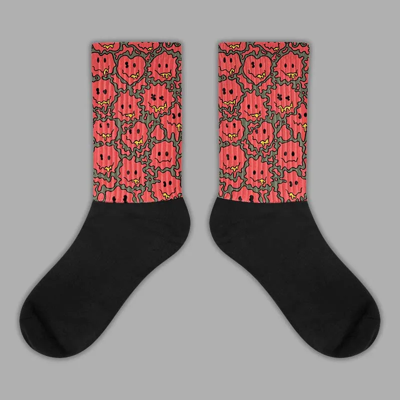 Dunk Mystic Red Cargo Khaki DopeSkill Sublimated Socks Slime Graphic sold by DopeSkill