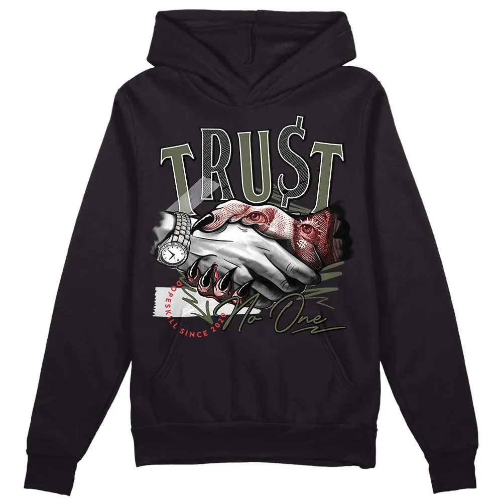 Dunk Mystic Red Cargo Khaki DopeSkill Hoodie Sweatshirt Trust No One Graphic sold by DopeSkill product image thumbnail 2