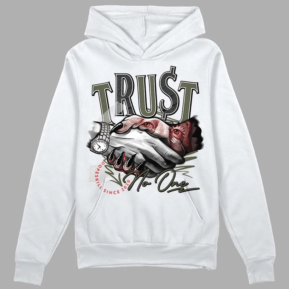 Dunk Mystic Red Cargo Khaki DopeSkill Hoodie Sweatshirt Trust No One Graphic sold by DopeSkill