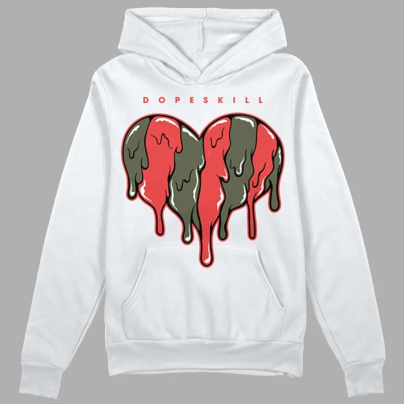 Dunk Mystic Red Cargo Khaki DopeSkill Hoodie Sweatshirt Slime Drip Heart Graphic sold by DopeSkill