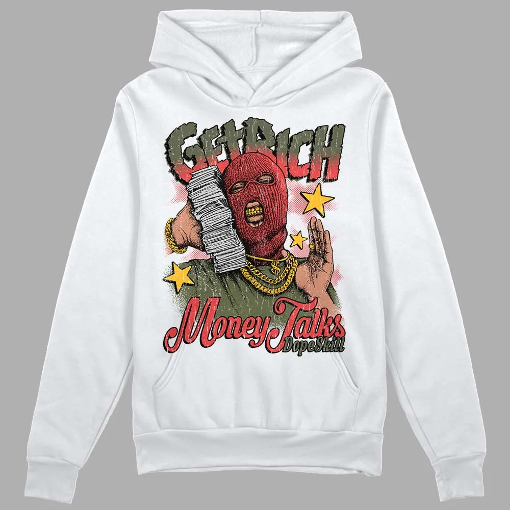 Dunk Mystic Red Cargo Khaki DopeSkill Hoodie Sweatshirt Get Rich Graphic sold by DopeSkill