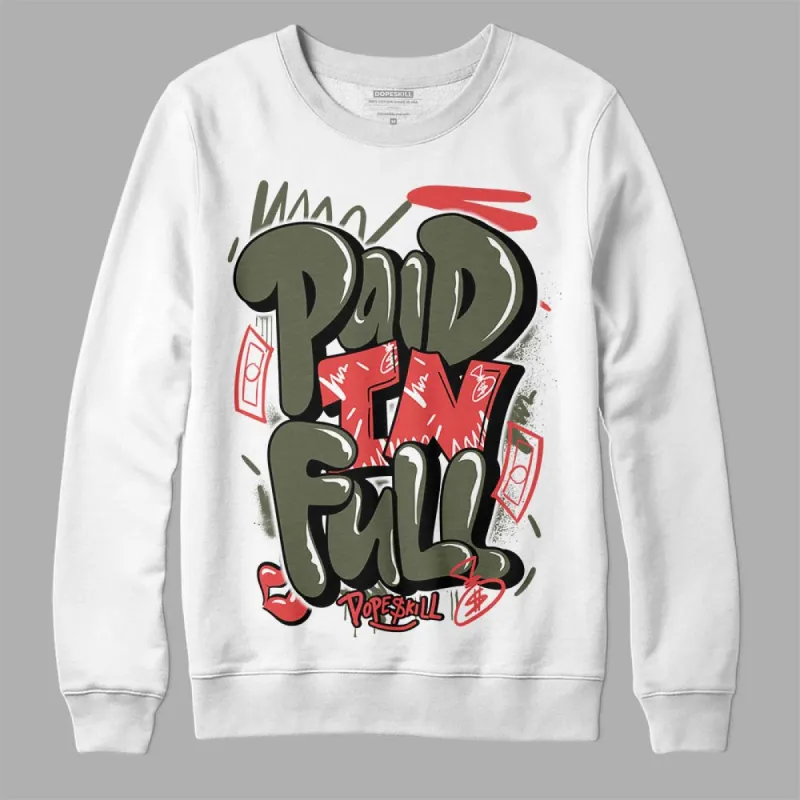 Dunk Mystic Red Cargo Khaki DopeSkill Sweatshirt New Paid In Full Graphic sold by DopeSkill