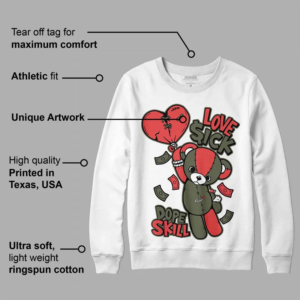 Dunk Mystic Red Cargo Khaki DopeSkill Sweatshirt Love Sick Graphic sold by DopeSkill product image thumbnail 3