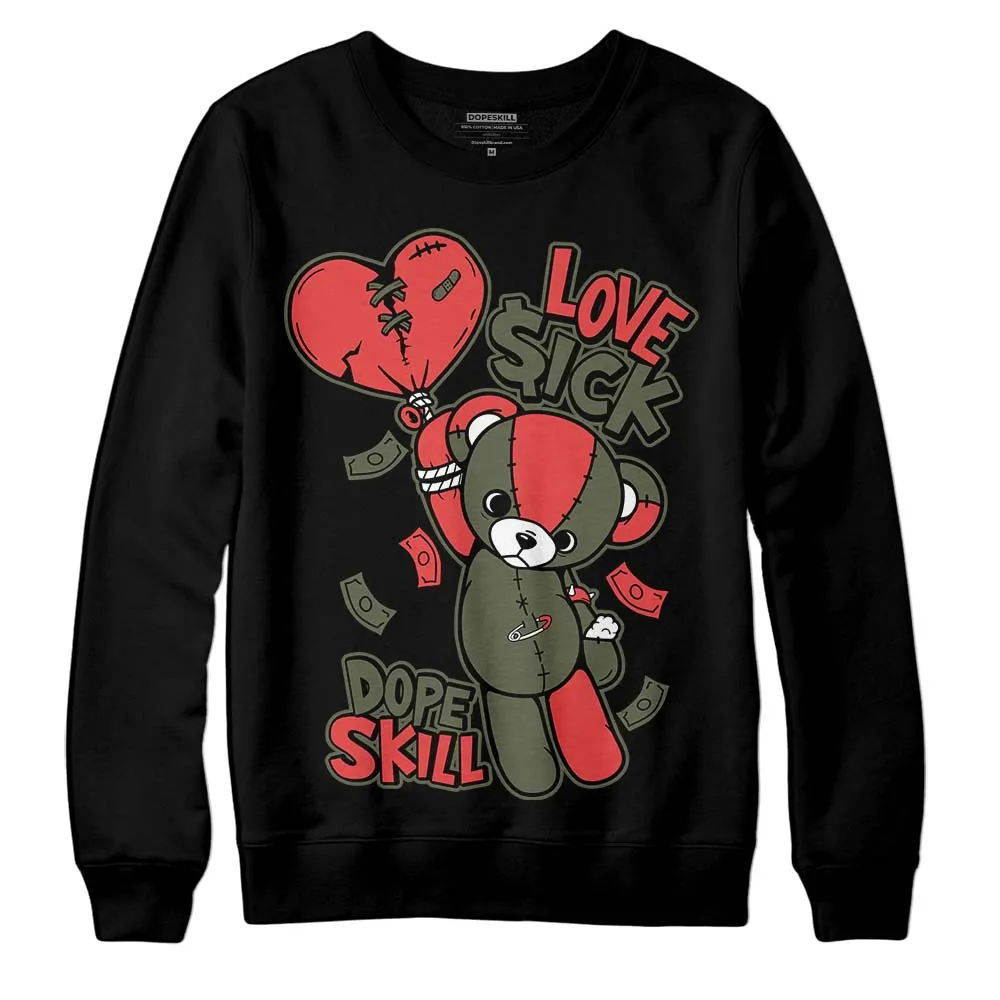 Dunk Mystic Red Cargo Khaki DopeSkill Sweatshirt Love Sick Graphic sold by DopeSkill product image thumbnail 2