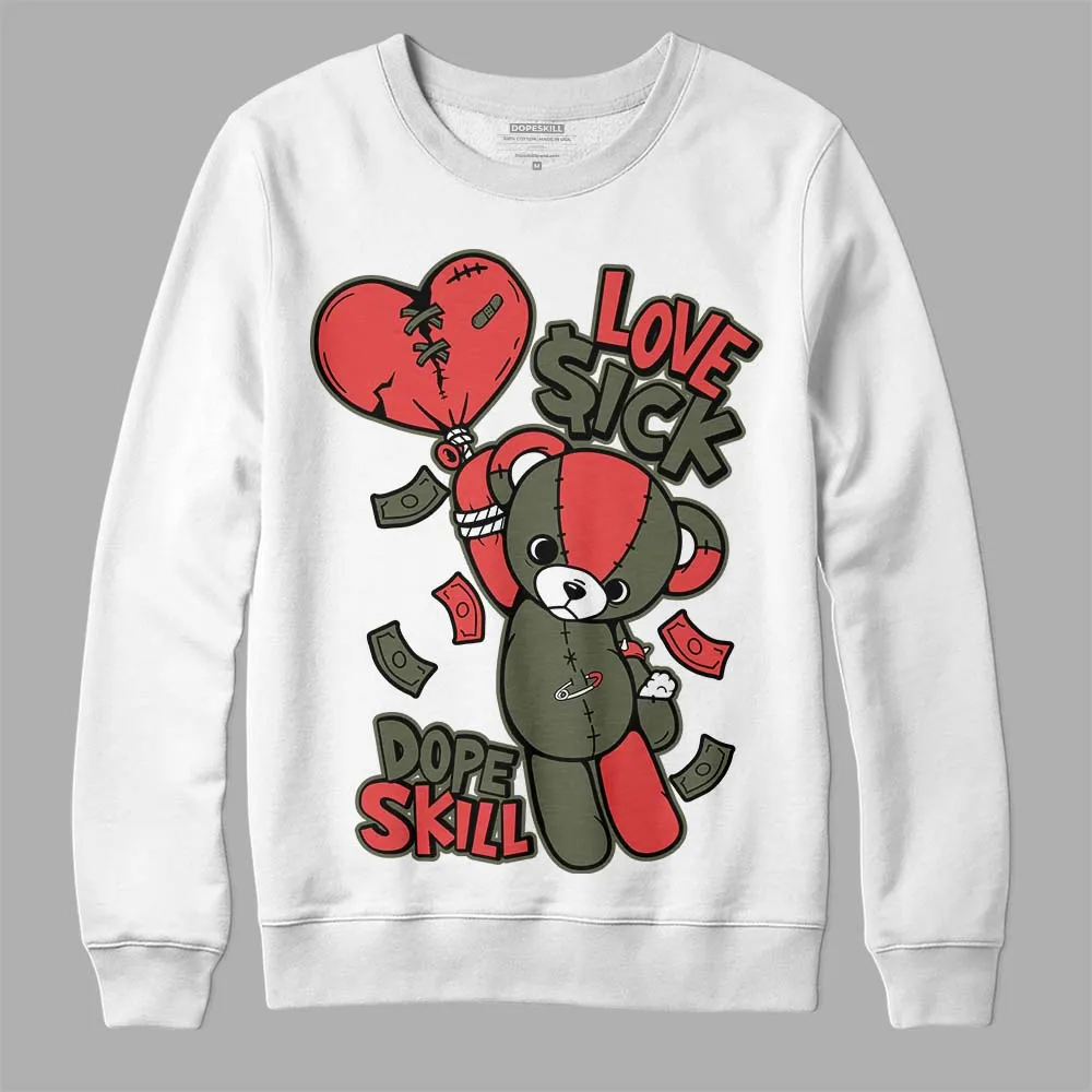 Dunk Mystic Red Cargo Khaki DopeSkill Sweatshirt Love Sick Graphic sold by DopeSkill