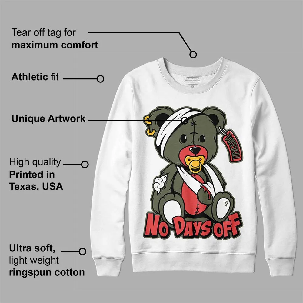 Dunk Mystic Red Cargo Khaki DopeSkill Sweatshirt Hurt Bear Graphic sold by DopeSkill product image thumbnail 3