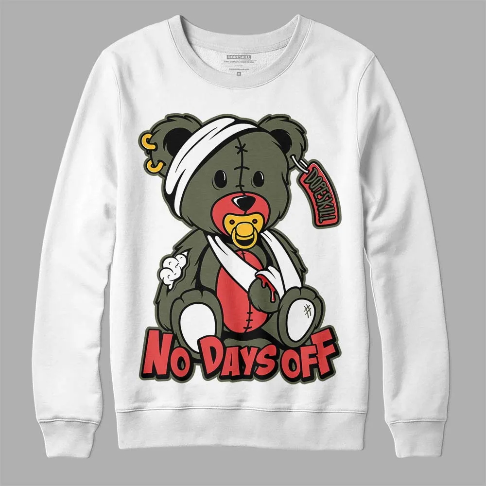 Dunk Mystic Red Cargo Khaki DopeSkill Sweatshirt Hurt Bear Graphic sold by DopeSkill