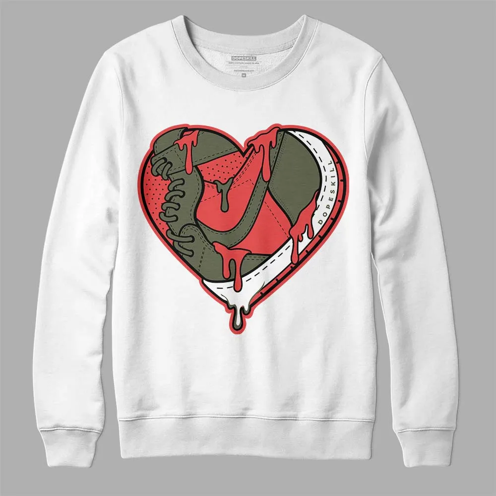 Dunk Mystic Red Cargo Khaki DopeSkill Sweatshirt Heart Jordan 1 Graphic sold by DopeSkill
