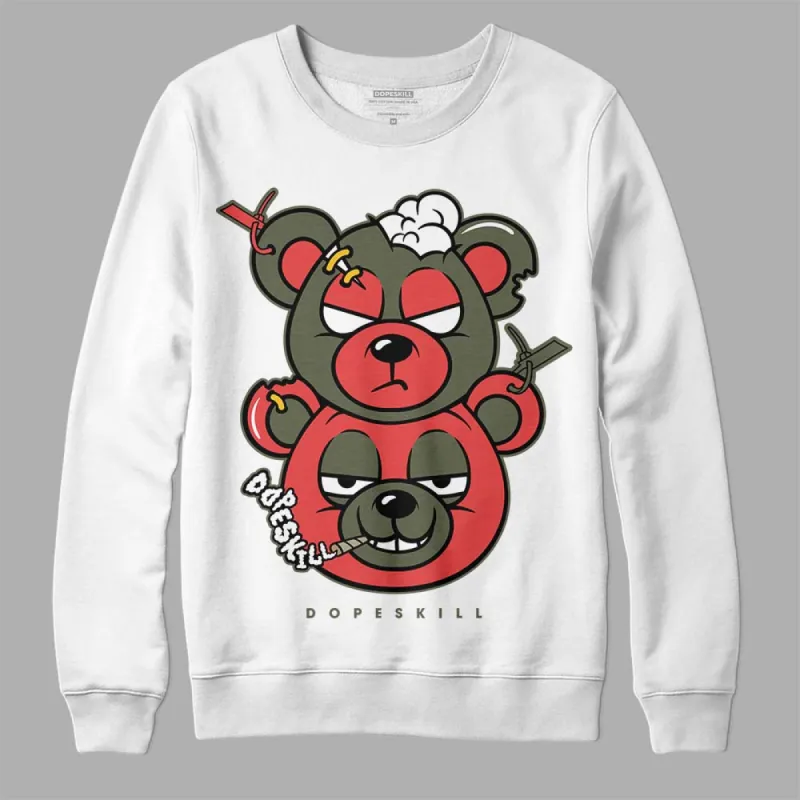Dunk Mystic Red Cargo Khaki DopeSkill Sweatshirt New Double Bear Graphic sold by DopeSkill