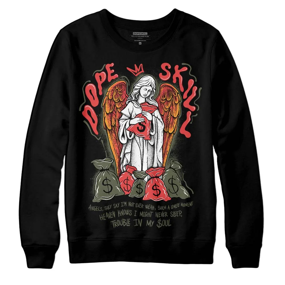 Dunk Mystic Red Cargo Khaki DopeSkill Sweatshirt Angels Graphic sold by DopeSkill product image thumbnail 2