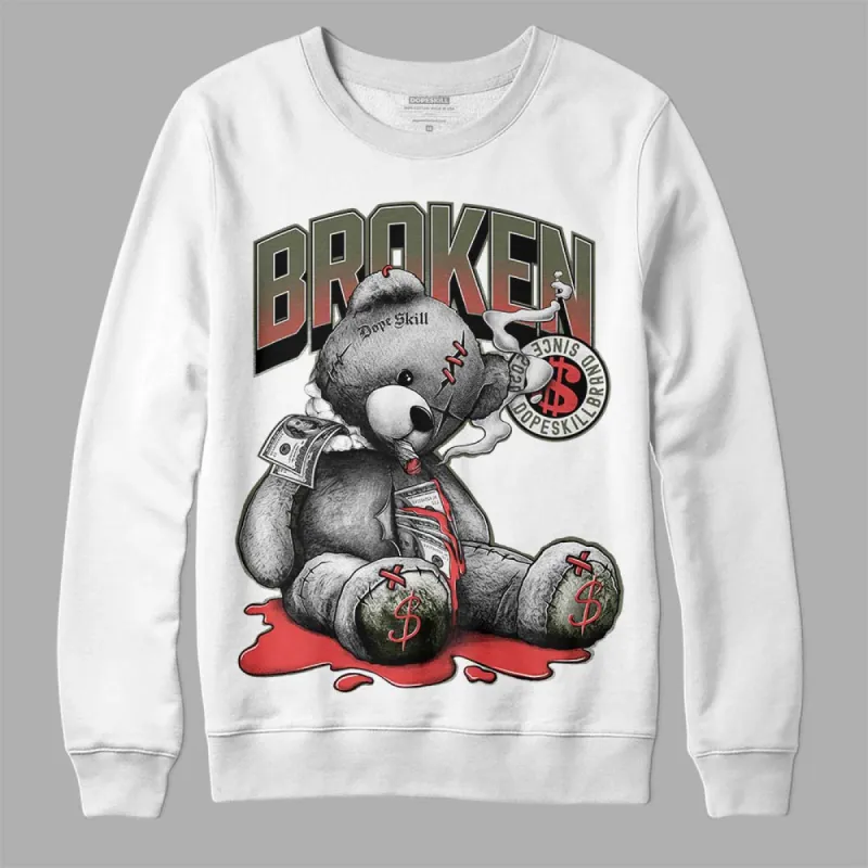 Dunk Mystic Red Cargo Khaki DopeSkill Sweatshirt Sick Bear Graphic sold by DopeSkill