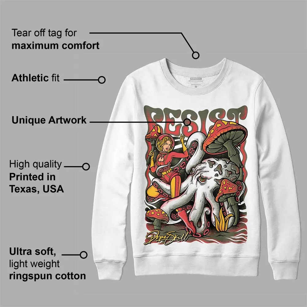 Dunk Mystic Red Cargo Khaki DopeSkill Sweatshirt Resist Graphic sold by DopeSkill product image thumbnail 3