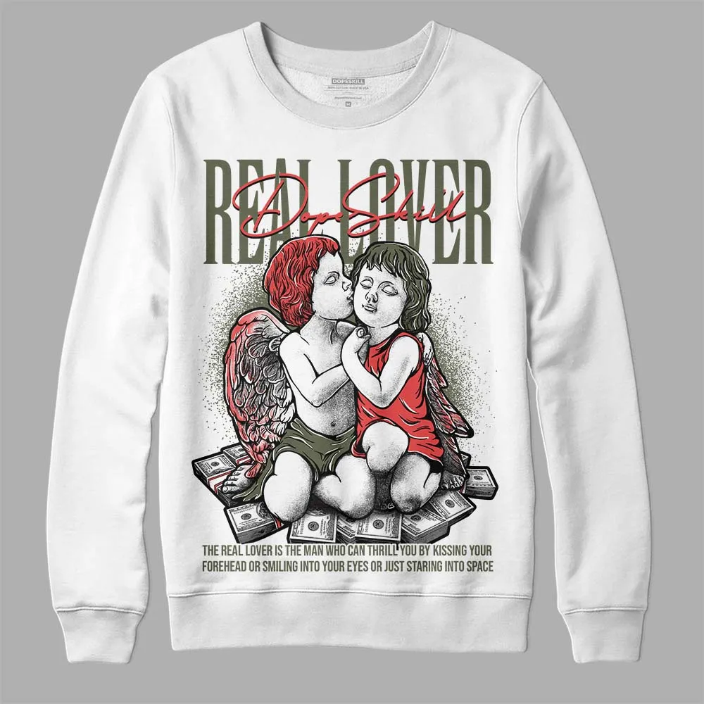Dunk Mystic Red Cargo Khaki DopeSkill Sweatshirt Real Lover Graphic sold by DopeSkill