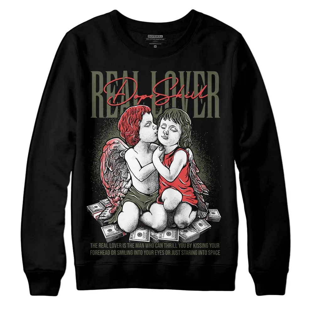 Dunk Mystic Red Cargo Khaki DopeSkill Sweatshirt Real Lover Graphic sold by DopeSkill product image thumbnail 2