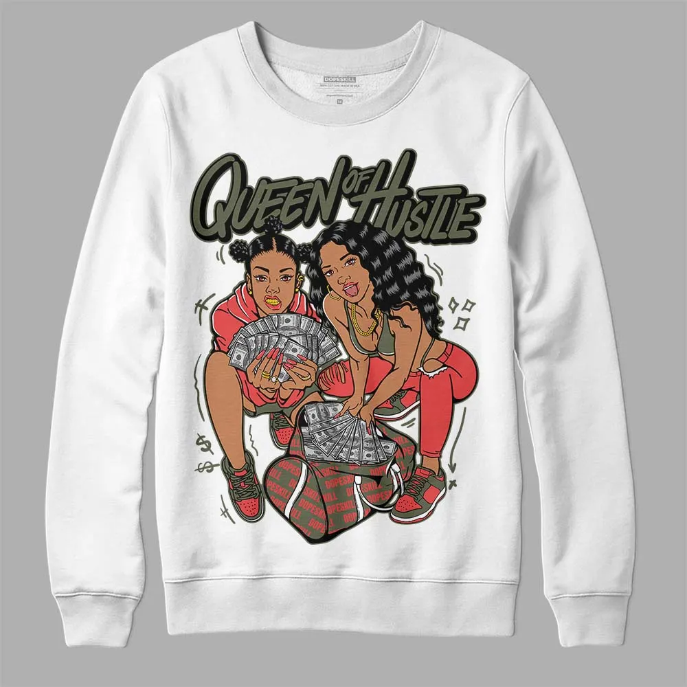 Dunk Mystic Red Cargo Khaki DopeSkill Sweatshirt Queen Of Hustle Graphic sold by DopeSkill