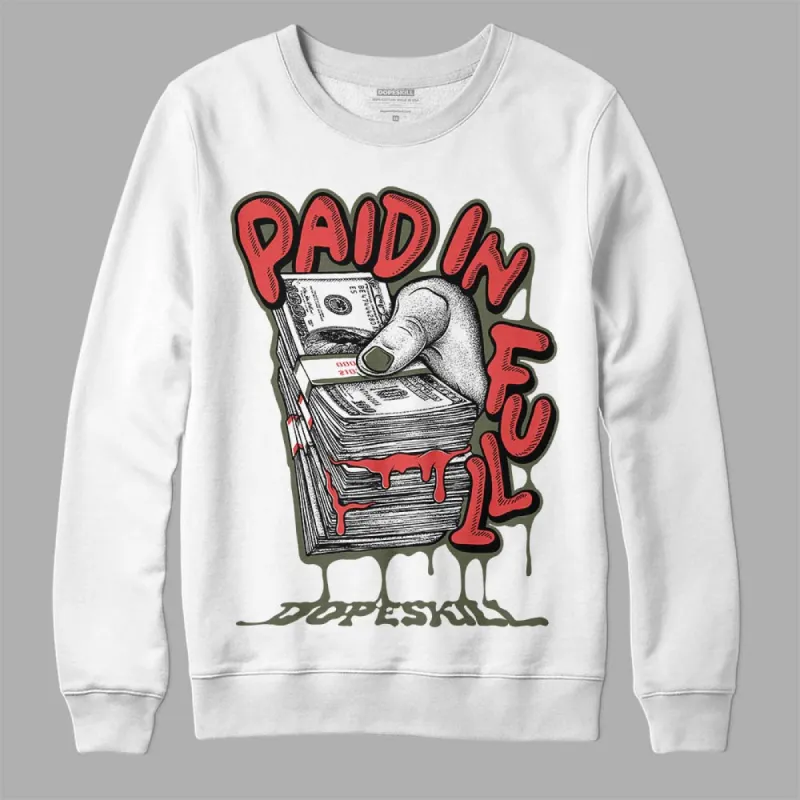 Dunk Mystic Red Cargo Khaki DopeSkill Sweatshirt Paid In Full Graphic sold by DopeSkill