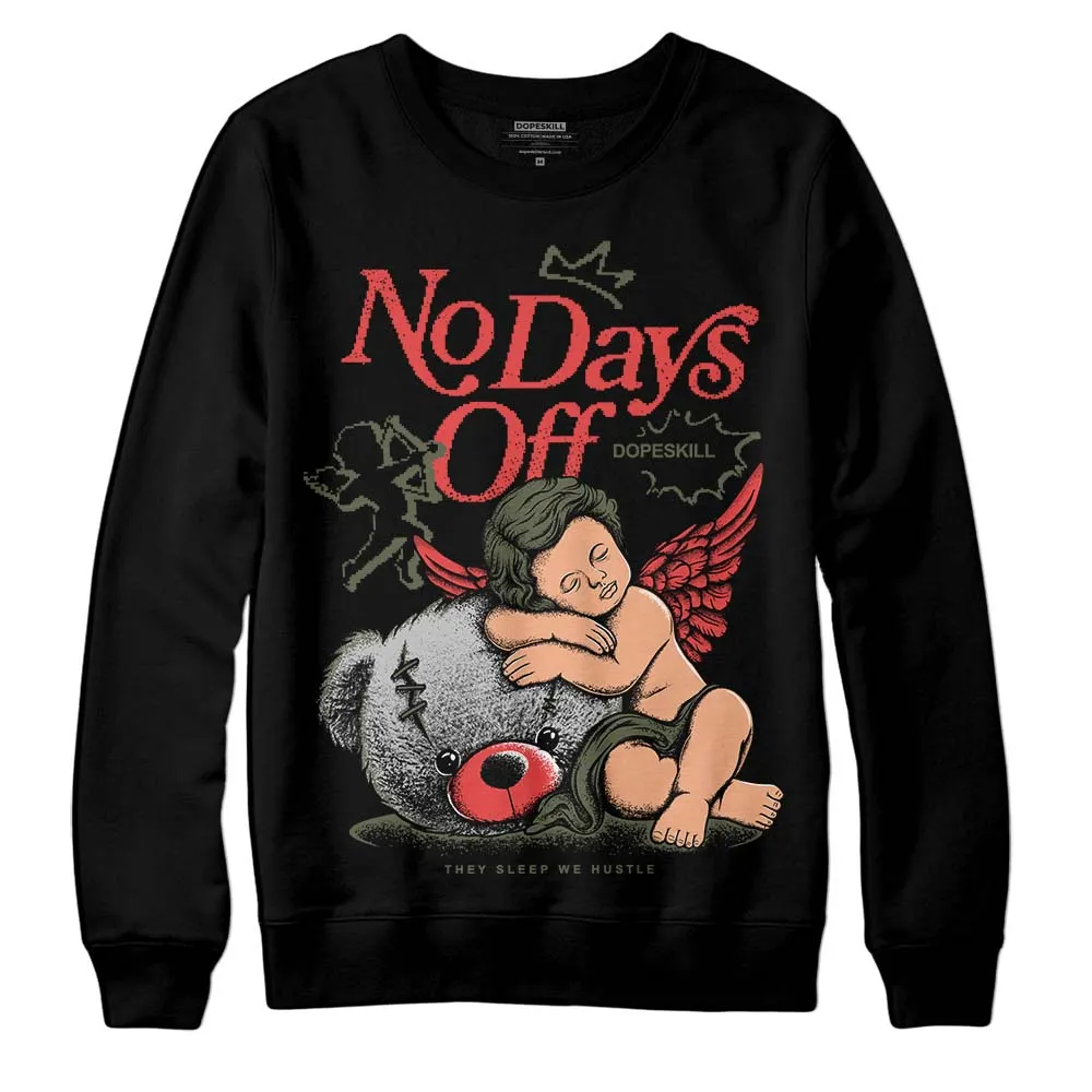 Dunk Mystic Red Cargo Khaki DopeSkill Sweatshirt New No Days Off Graphic sold by DopeSkill product image thumbnail 2