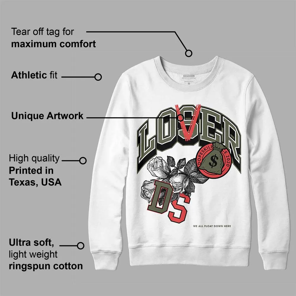 Dunk Mystic Red Cargo Khaki DopeSkill Sweatshirt Loser Lover Graphic sold by DopeSkill product image thumbnail 3