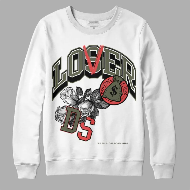 Dunk Mystic Red Cargo Khaki DopeSkill Sweatshirt Loser Lover Graphic sold by DopeSkill