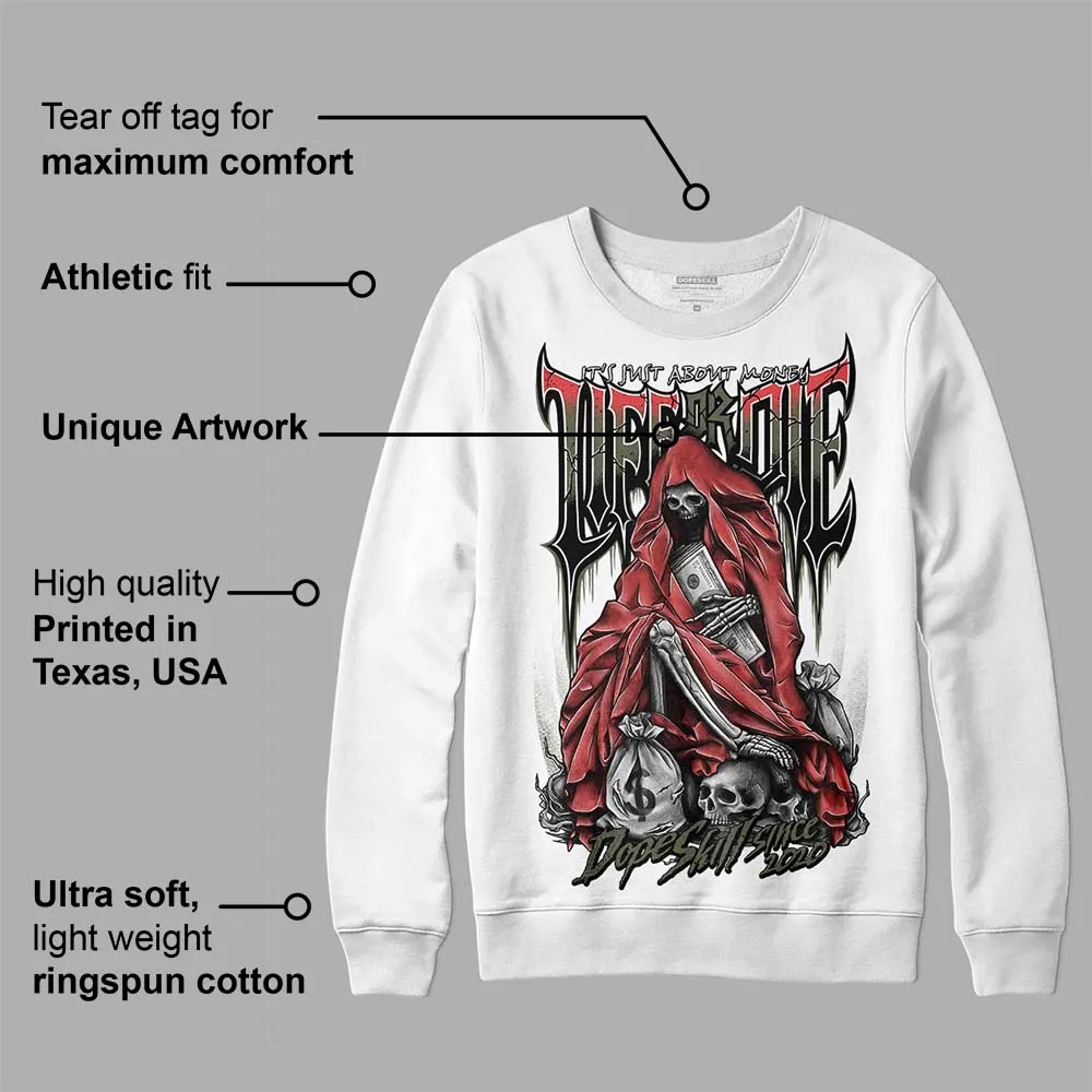 Dunk Mystic Red Cargo Khaki DopeSkill Sweatshirt Life or Die Graphic sold by DopeSkill product image thumbnail 3