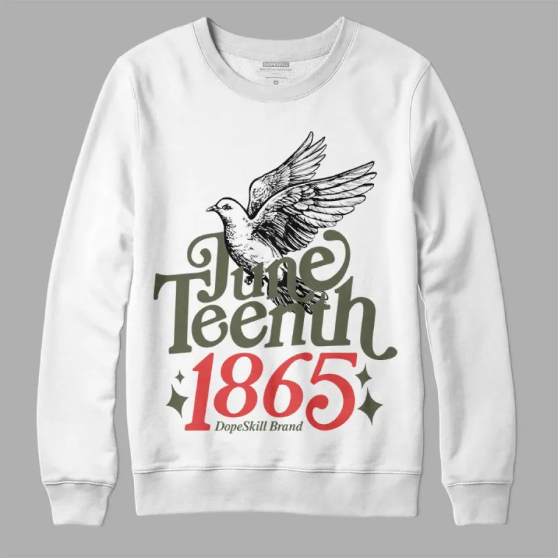 Dunk Mystic Red Cargo Khaki DopeSkill Sweatshirt Juneteenth 1865 Graphic sold by DopeSkill