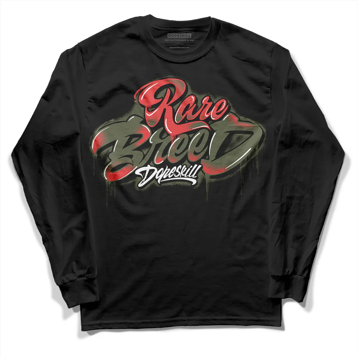 Dunk Mystic Red Cargo Khaki DopeSkill Long Sleeve T-Shirt Rare Breed Type Graphic sold by DopeSkill product image thumbnail 2