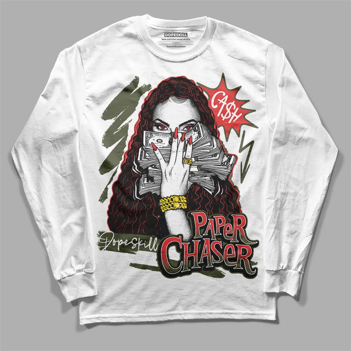 Dunk Mystic Red Cargo Khaki DopeSkill Long Sleeve T-Shirt NPC Graphic sold by DopeSkill